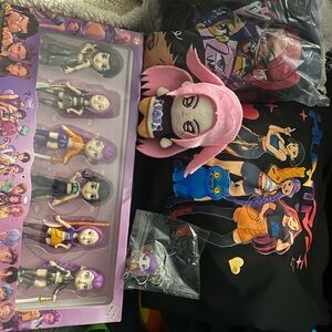 Colorful Kids Toy Set with Dolls and Accessories